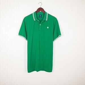 G-Star RAW Dunda Slim Stripe Polo Shirt in Green size XL